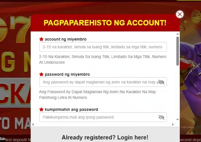 {38} Each player is allowed to create only one betting account.